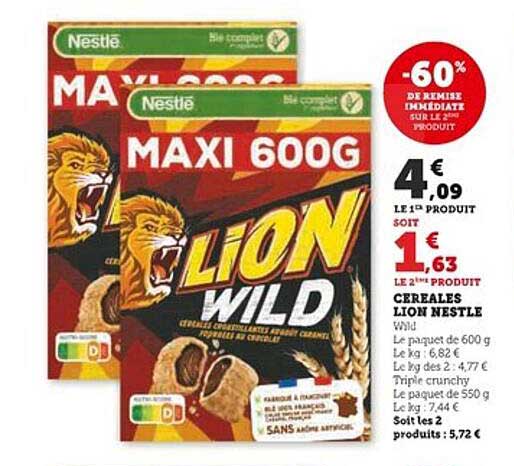 Céréales Lion Nestlé