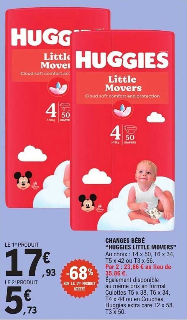 CHANGES BÉBÉ "HUGGIES LITTLE MOVERS"