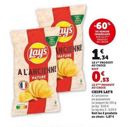Chips LAY'S A l'Ancienne Nature