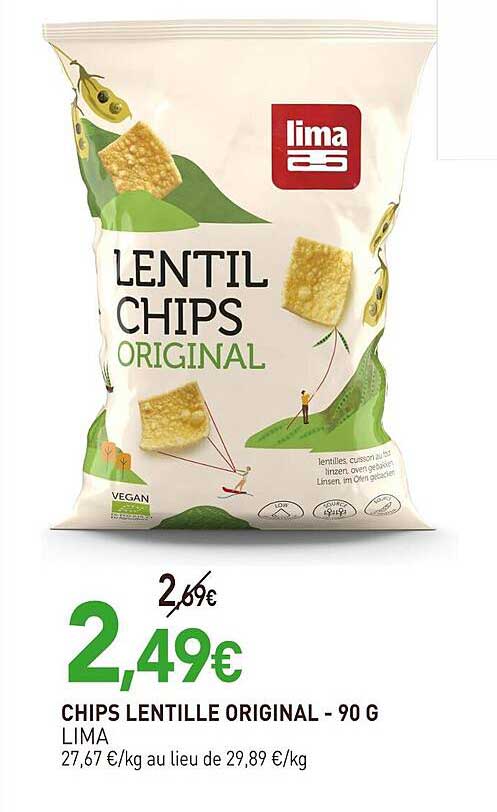 CHIPS LENTILLE ORIGINAL - 90 G