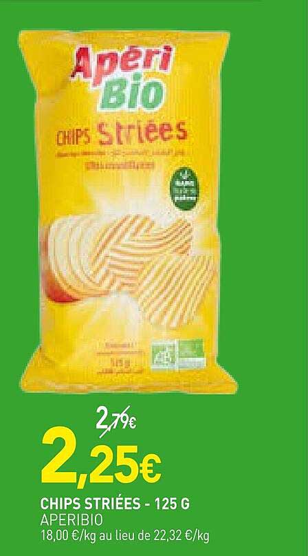 CHIPS STRIÉES - 125 G APERIBIO
