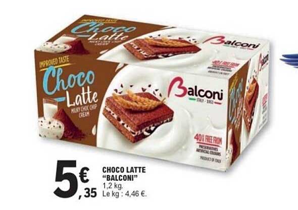 CHOCO LATTE "BALCONI"