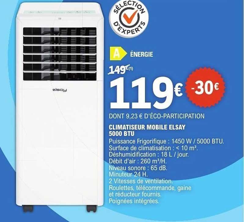 CLIMATISEUR MOBILE ELSAY 5000 BTU