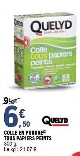 COLLE EN POUDRE TOUS PAPIERS PEINTS