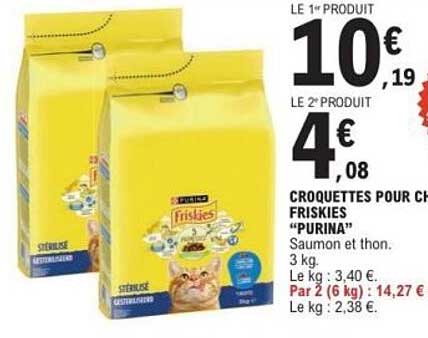 CROQUETTES POUR CHAT FRISKIES "PURINA"