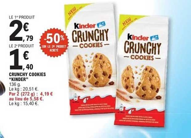 CRUNCHY COOKIES “KINDER”