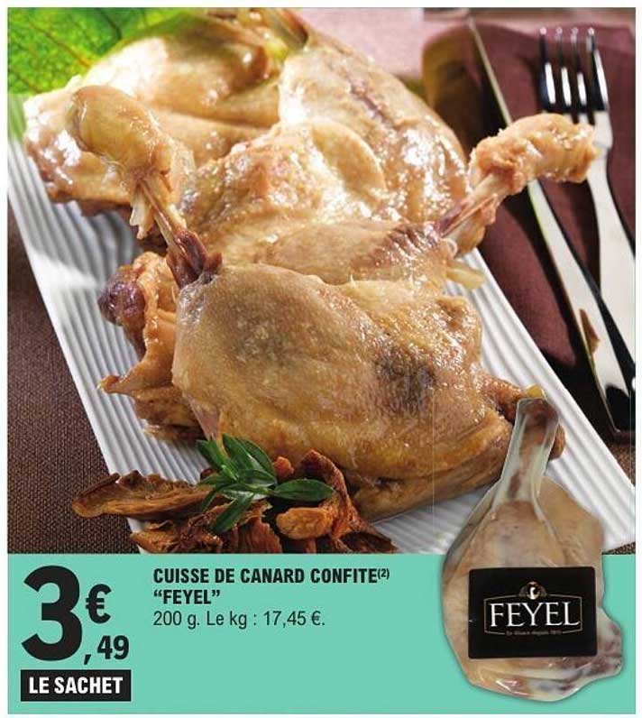 CUISSE DE CANARD CONFITE(2) "FEYEL"