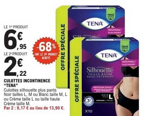 Culottes incontinence “TENA”