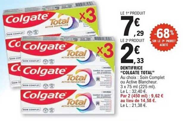 DENTIFRICE “COLGATE TOTAL”