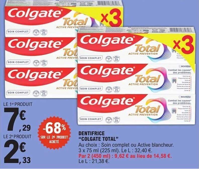 DENTIFRICE “COLGATE TOTAL”