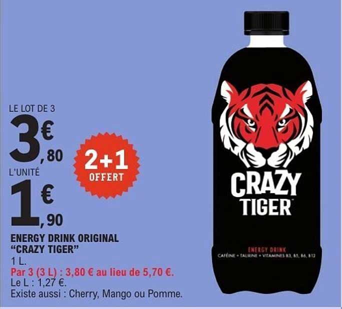 ENERGY DRINK ORIGINAL “CRAZY TIGER”