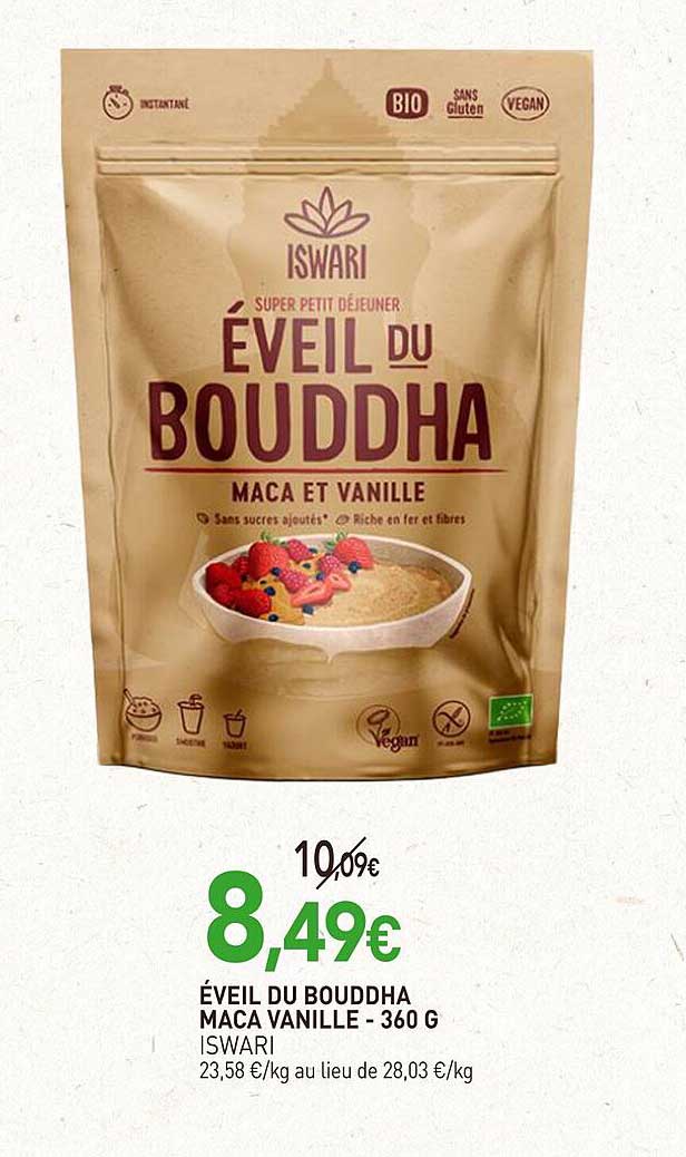 ÉVEIL DU BOUDDHA MACA VANILLE - 360 G