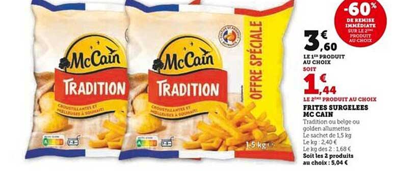 FRITES SURGELEES MC CAIN