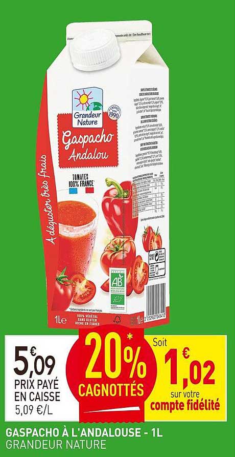 Gaspacho à l’andalouse - 1L Grandeur Nature