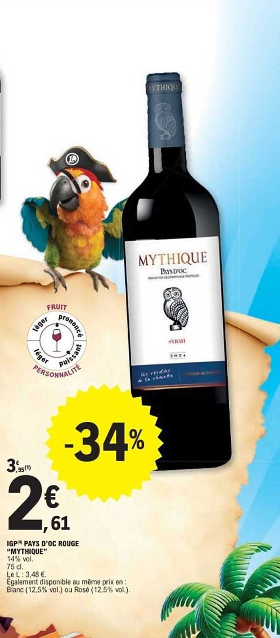 IGP Pays d'Oc Rouge "MYTHIQUE"