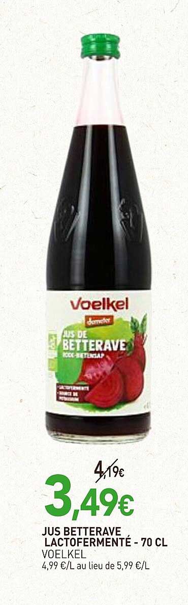 Jus Betterave Lactofermenté - 70 cl Voelkel