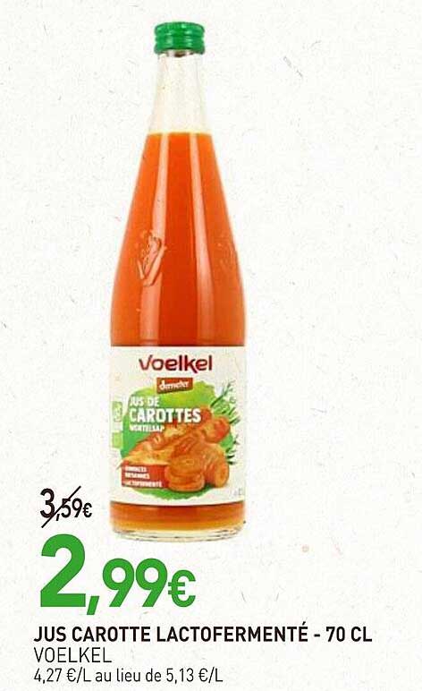 JUS CAROTTE LACTOFERMENTÉ - 70 CL VOELKEL