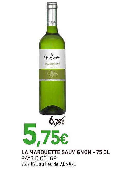 LA MARQUETTE SAUVIGNON - 75 CL
