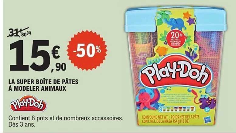 LA SUPER BOÎTE DE PÂTES À MODELER ANIMAUX