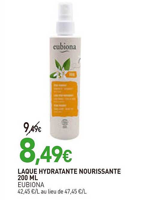 LAQUE HYDRATANTE NOURISSANTE 200 ML EUBIONA