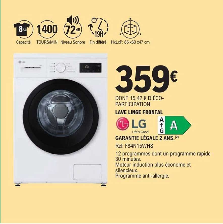 LAVE LINGE FRONTAL
