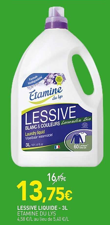LESSIVE LIQUIDE - 3L ÉTAMINE DU LYS