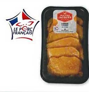 Longe de porc marinée