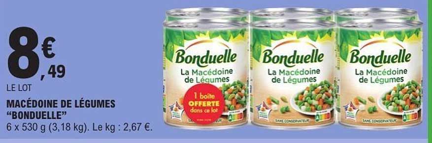 MACÉDOINE DE LÉGUMES “BONDUELLE”
