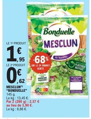 MESCLUN(*) "BONDUELLE" 145 g