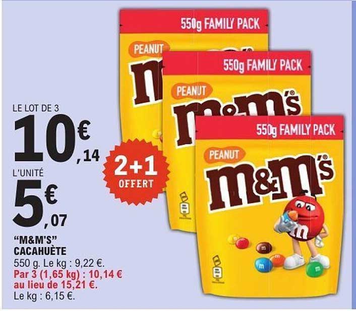 M&M'S CACAHUÈTE 550g FAMILY PACK