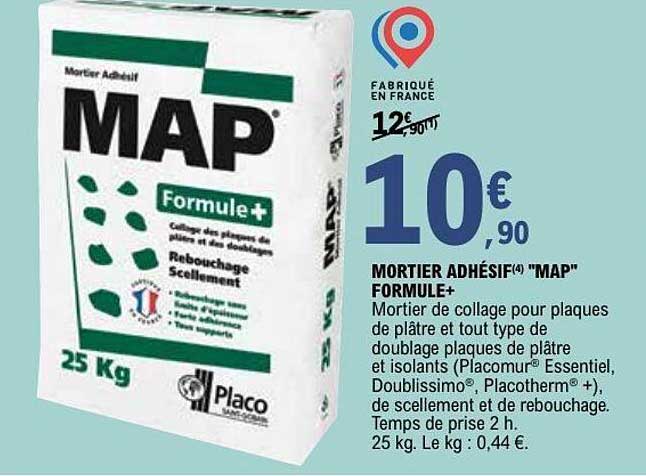 MORTIER ADHÉSIF "MAP" FORMULE+