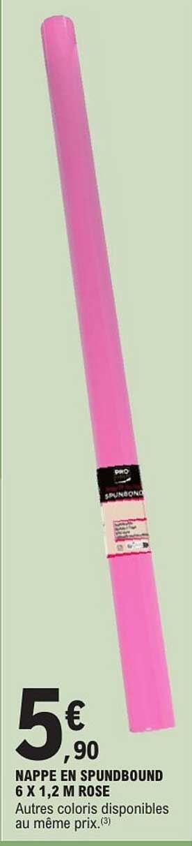 NAPPE EN SPUNBOUND 6 X 1,2 M ROSE