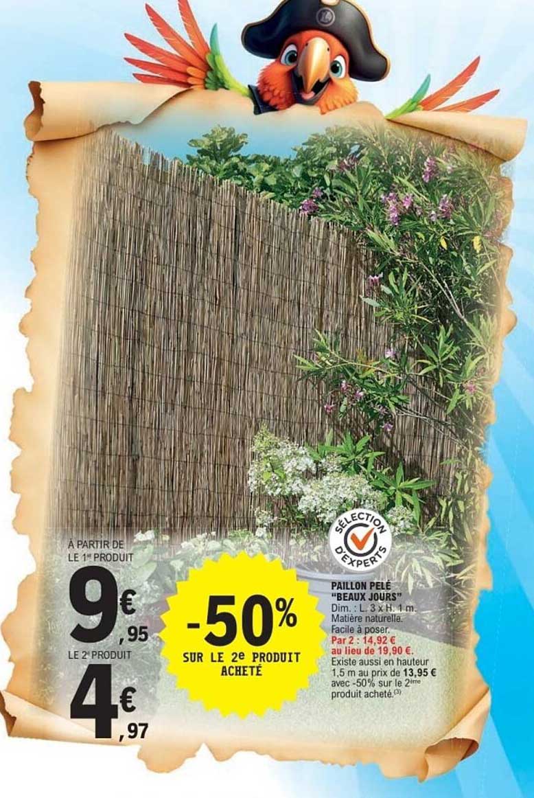Paillon pelé "Beaux Jours" -50% SUR LE 2E PRODUIT ACHETÉ