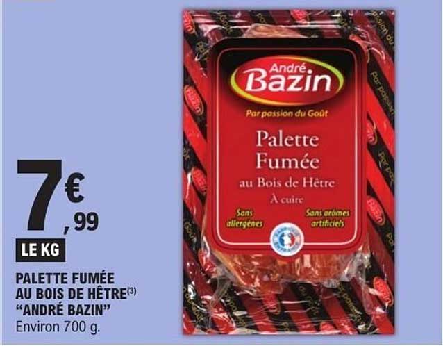 PALETTE FUMÉE AU BOIS DE HÊTRE "ANDRÉ BAZIN"