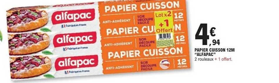 PAPIER CUISSON 12M "ALFAPAC"