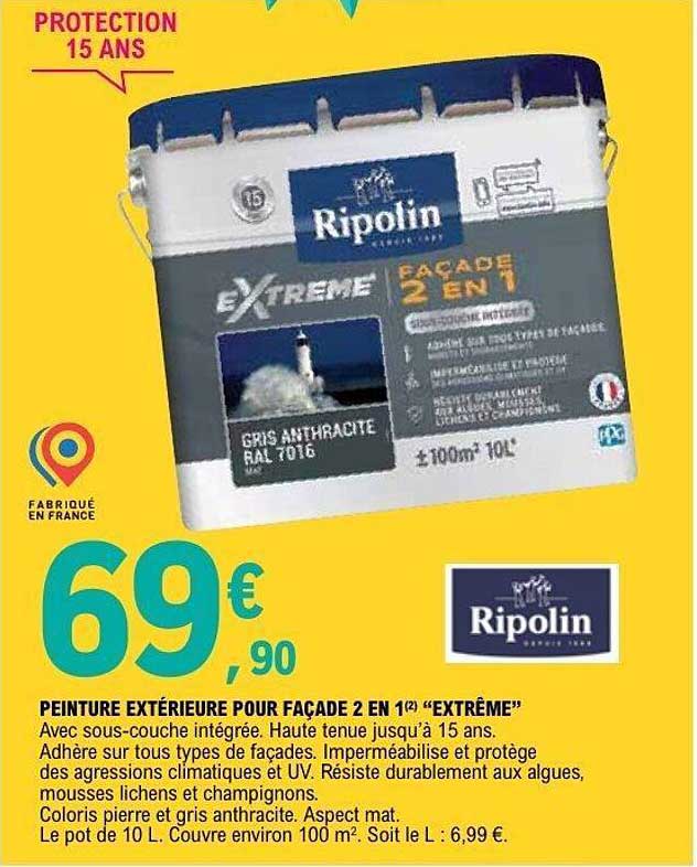 PEINTURE EXTÉRIEURE POUR FAÇADE 2 EN 1 "EXTRÊME"