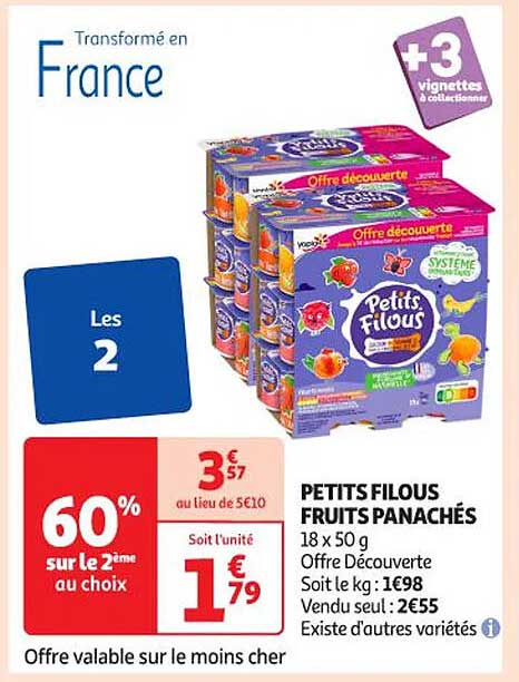 PETITS FILOUS FRUITS PANACHÉS