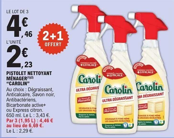 PISTOLET NETTOYANT MÉNAGER "CAROLIN"