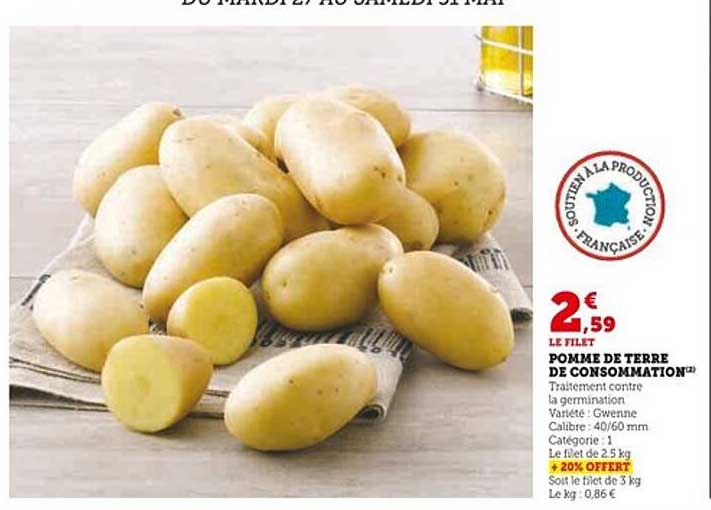 POMME DE TERRE DE CONSOMMATION