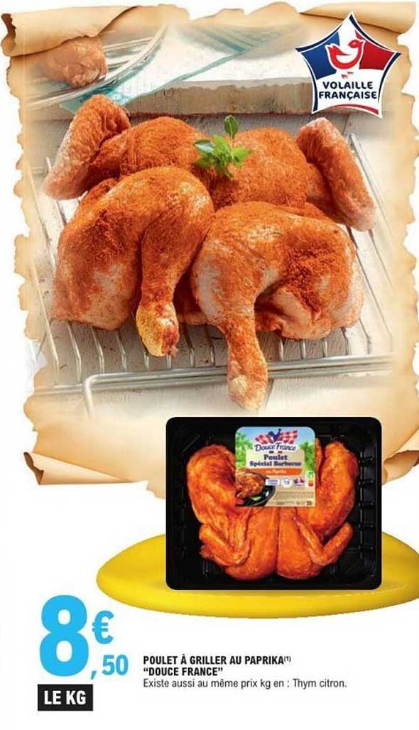 POULET À GRILLER AU PAPRIKA "DOUCE FRANCE"