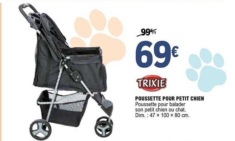 POUSSETTE POUR PETIT CHIEN