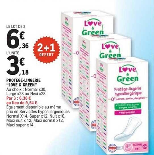 PROTÈGE-LINGERIE "LOVE & GREEN"