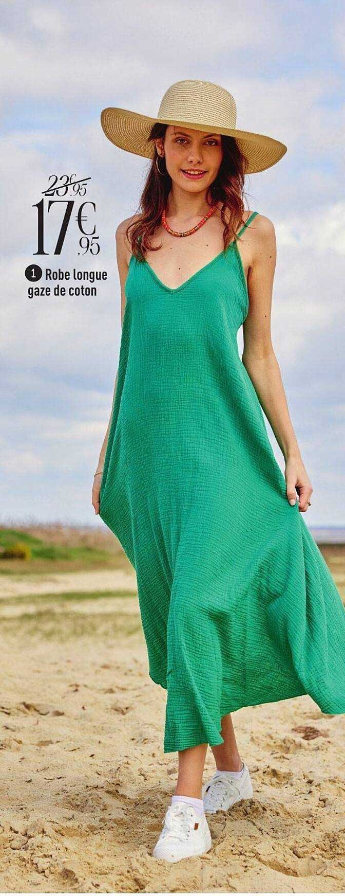 Robe Longue gaze de coton
