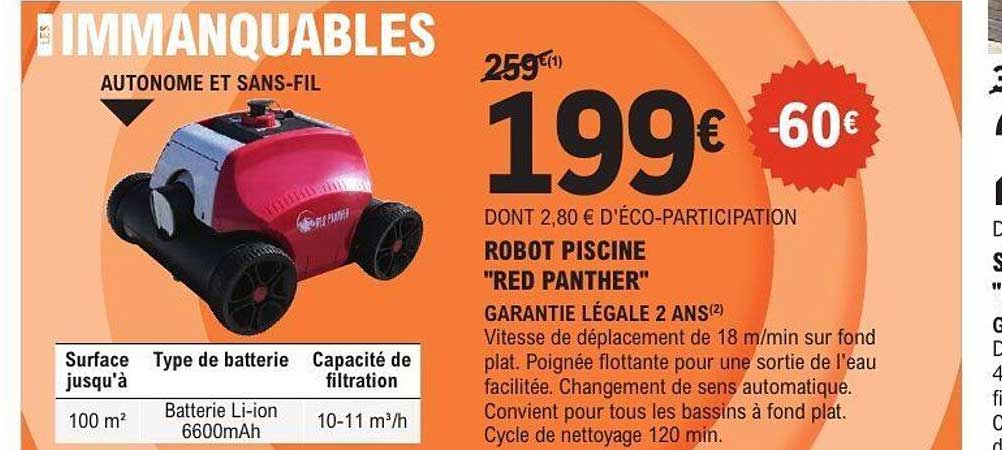 Robot Piscine "Red Panther"
