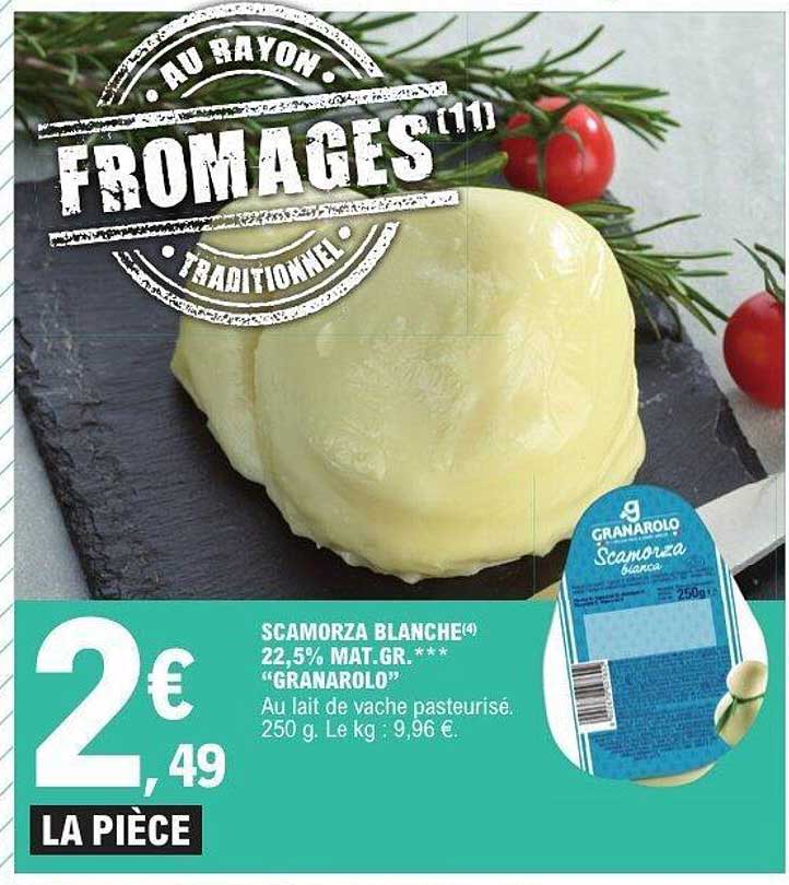 Scamorza blanche 22,5% MAT.GR.**** "Granarolo"