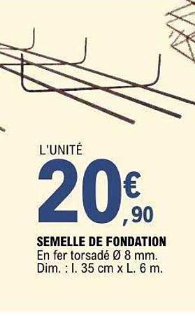 SEMELLE DE FONDATION