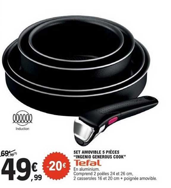 SET AMOVIBLE 5 PIÈCES "INGENIO GENEROUS COOK"