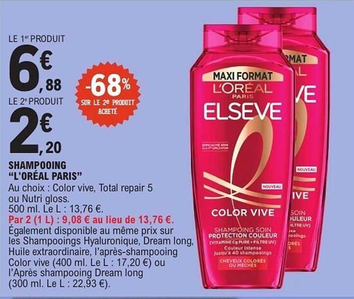 SHAMPOOING "L'ORÉAL PARIS"