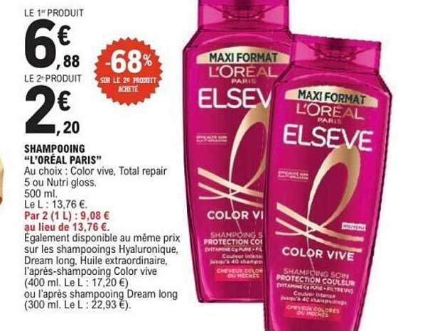 SHAMPOOING "L'ORÉAL PARIS"