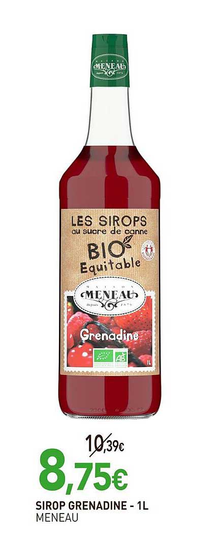 SIROP GRENADINE - 1L MENEAU
